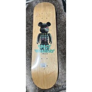 MEDICOM TOY MLE SPACE INVADERS series BE@RBRICK SKATEBOARD W8.1” × L32.25” New